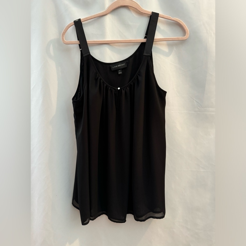 Lane Bryant Key Hole Cami Black 18